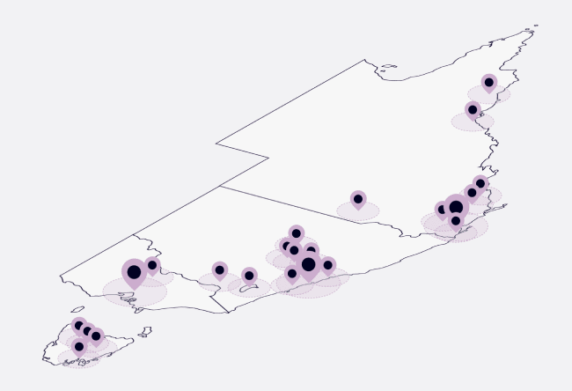 East coast of Australia illustrated map