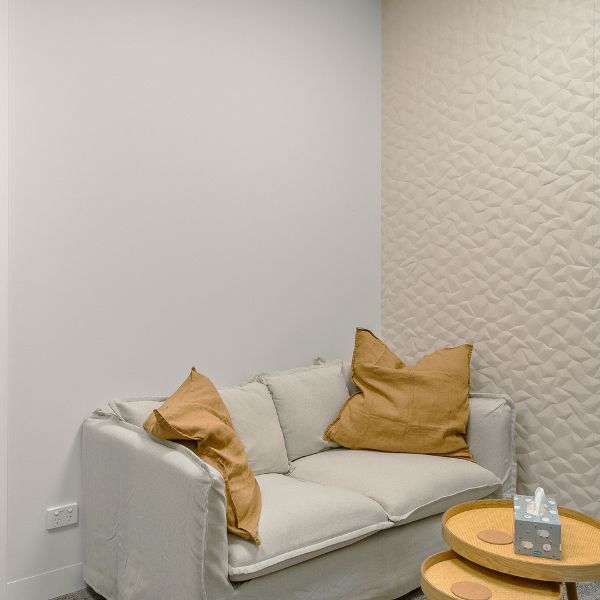 Private consultation room with 2-3 seater lounge