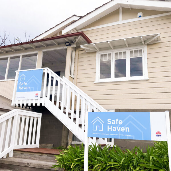 The entrance to safe haven wollongong