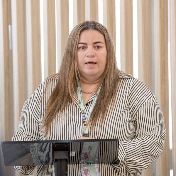 Peer Wellbeing Navigator Joanne Milson-Naden sharing her lived experieicne