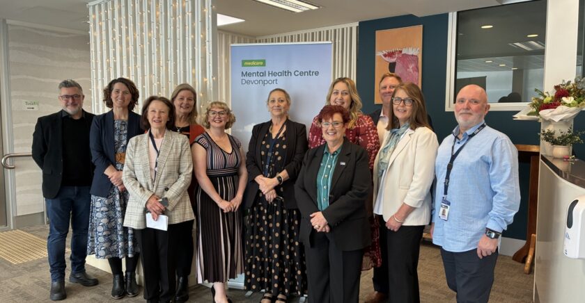 The Devonport MMHC team with Hon Emma McBride