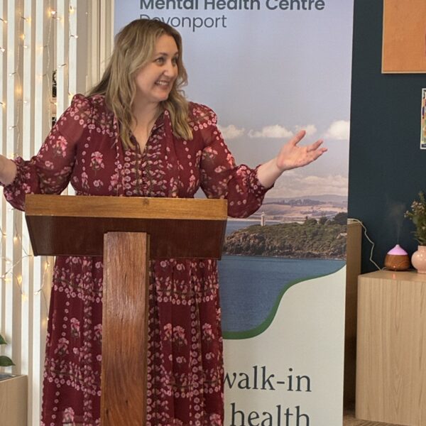 The Hon Emma McBride, Assistant Minister for Mental Health and Suicide Prevention speaking