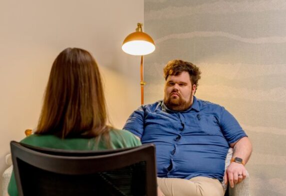 Talking one on one in consulting room