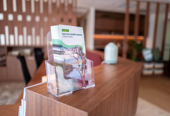 Front desk with Glenorchy Service Brochure